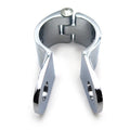 1PC Chrome Engine Guard Footpeg Clamp for Longhorn