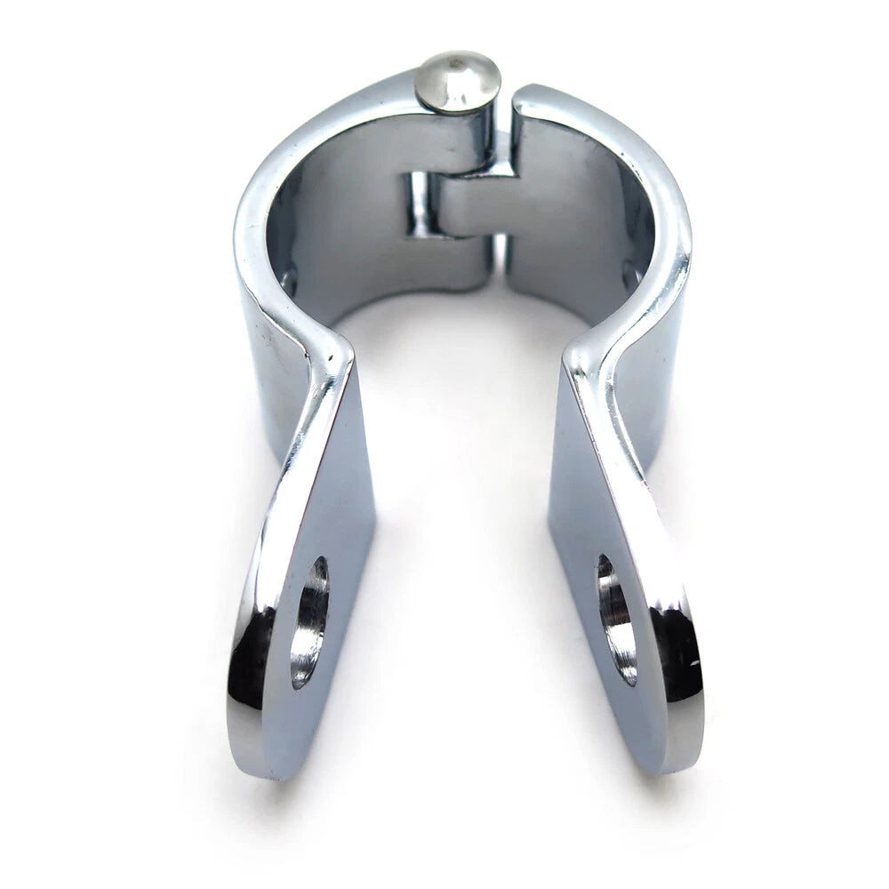 1PC Chrome Engine Guard Footpeg Clamp for Longhorn