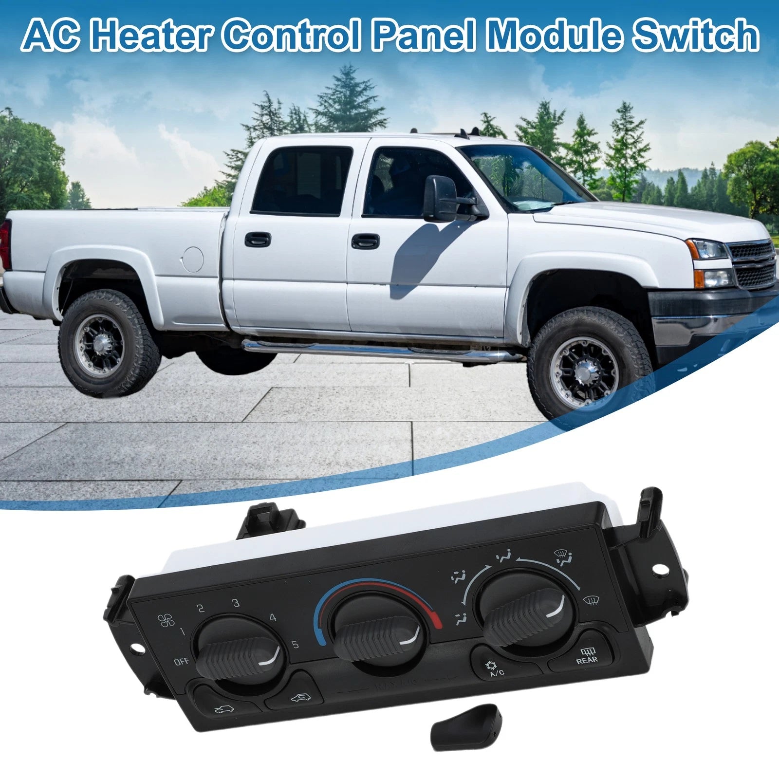 HVAC A C Heater Climate Control Panel Replacement for Chevrolet Avalanche (2005–2006)