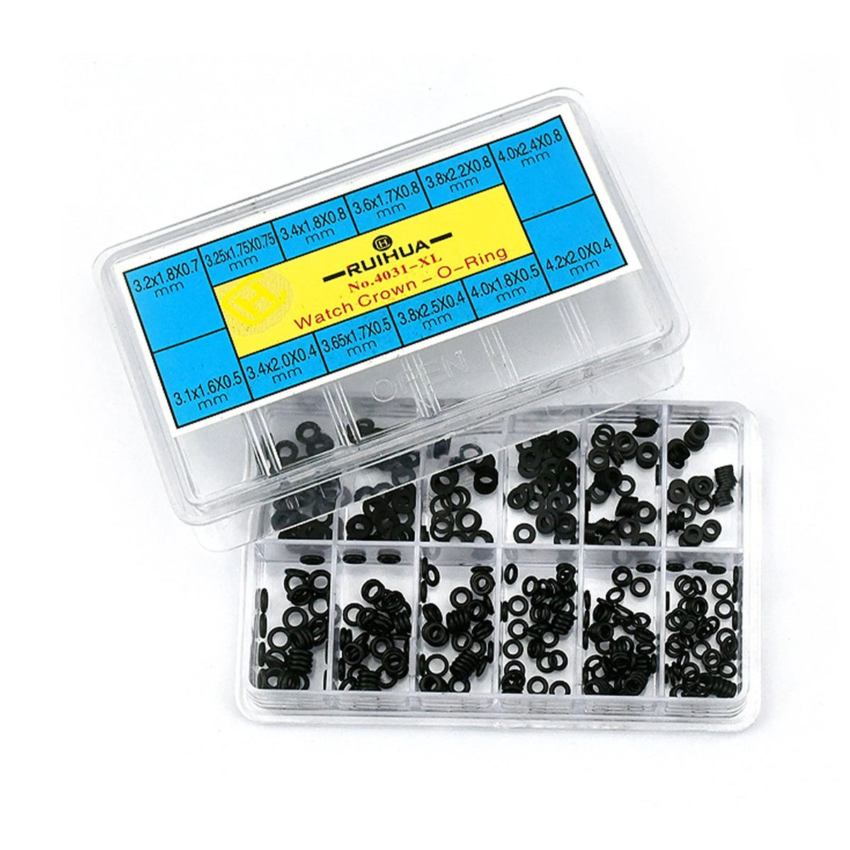 12-Size Waterproof Rubber O-ring Gasket Assortment (300 Pack)