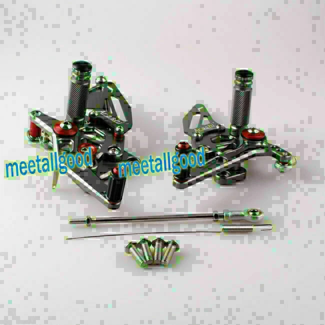 Rear Set Footrests Pegs for Kawasaki Ninja 250R (2008–2012)