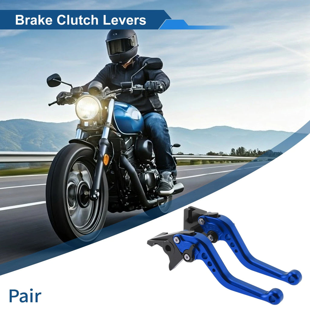 Adjustable Short Brake Clutch Levers for Triumph Trident 660 (2021–2024) - Solid Blue