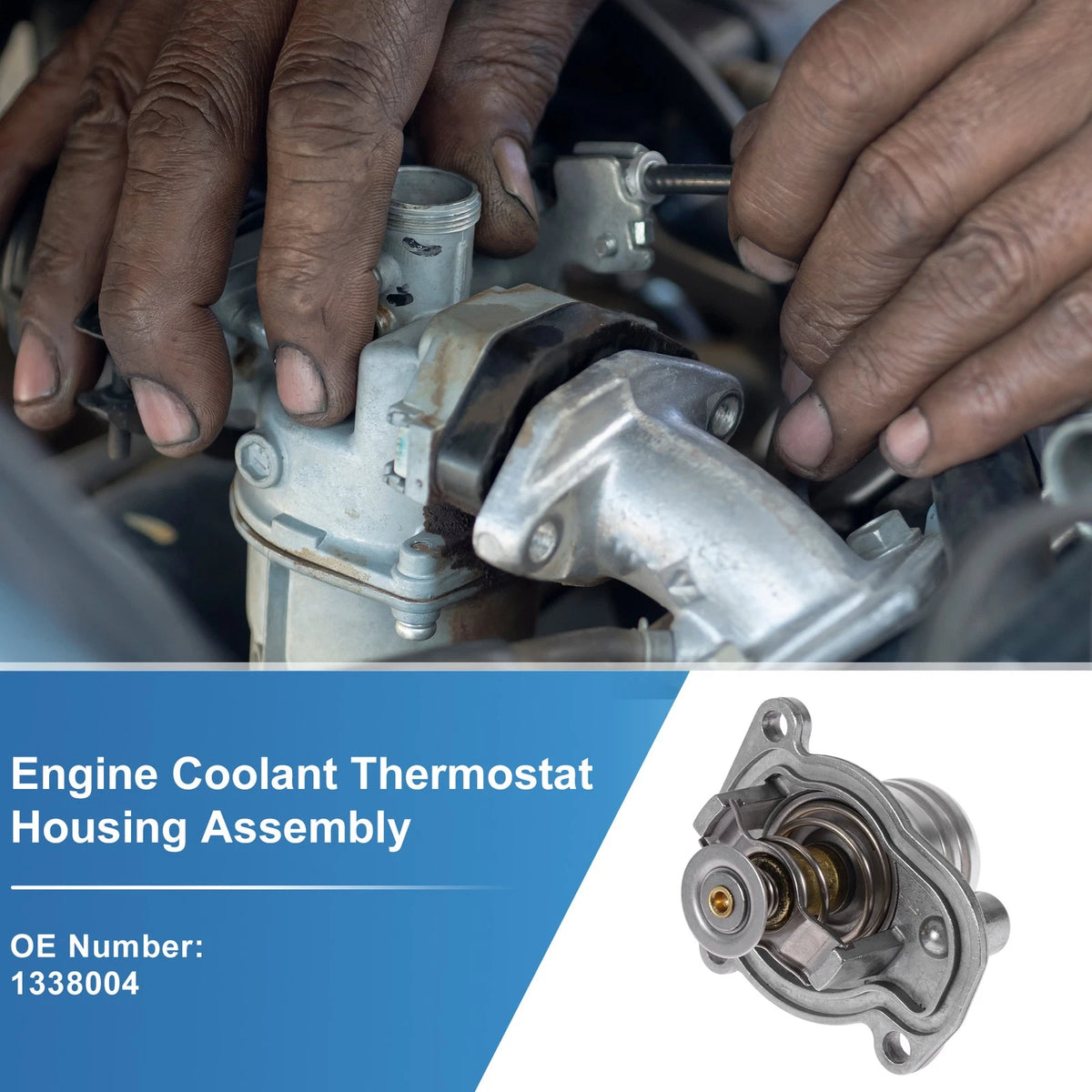Engine Coolant Thermostat Housing Assembly No. 1338004 for Opel Agila (2000–2007)