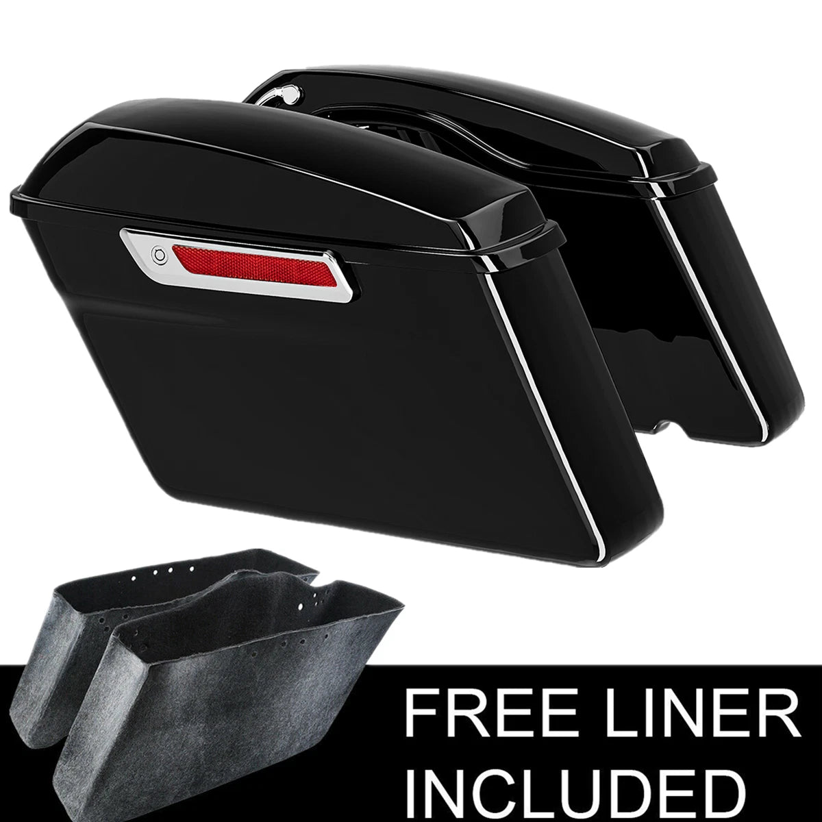 Hard Saddlebags & Conversion Bracket for Harley Softail Fat Boy (2018–2023)