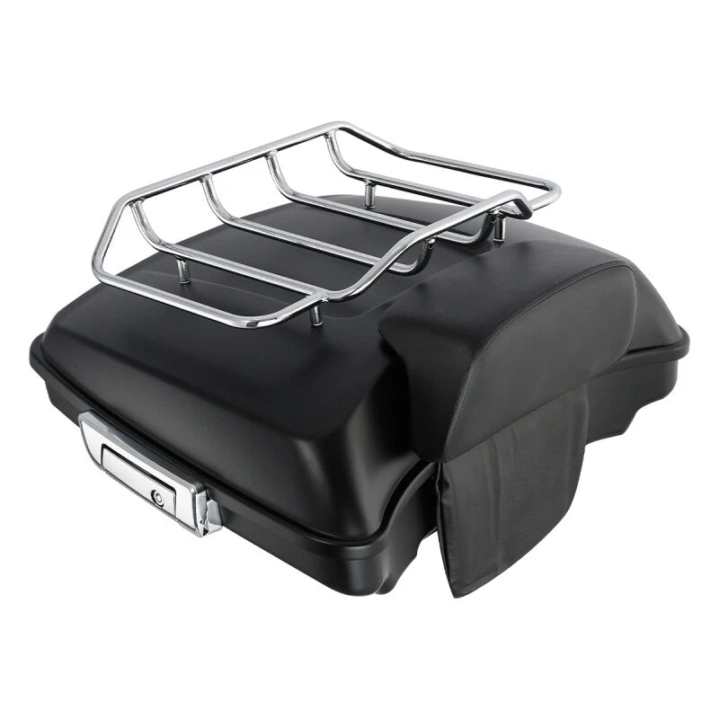 Matte Razor Trunk Backrest Mount Rack for Harley Touring (2014–2026)