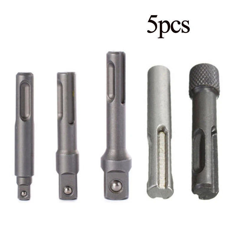 Set of 5 SDS Plus Socket Driver Drill Bit Hex Shank Adaptor for AU