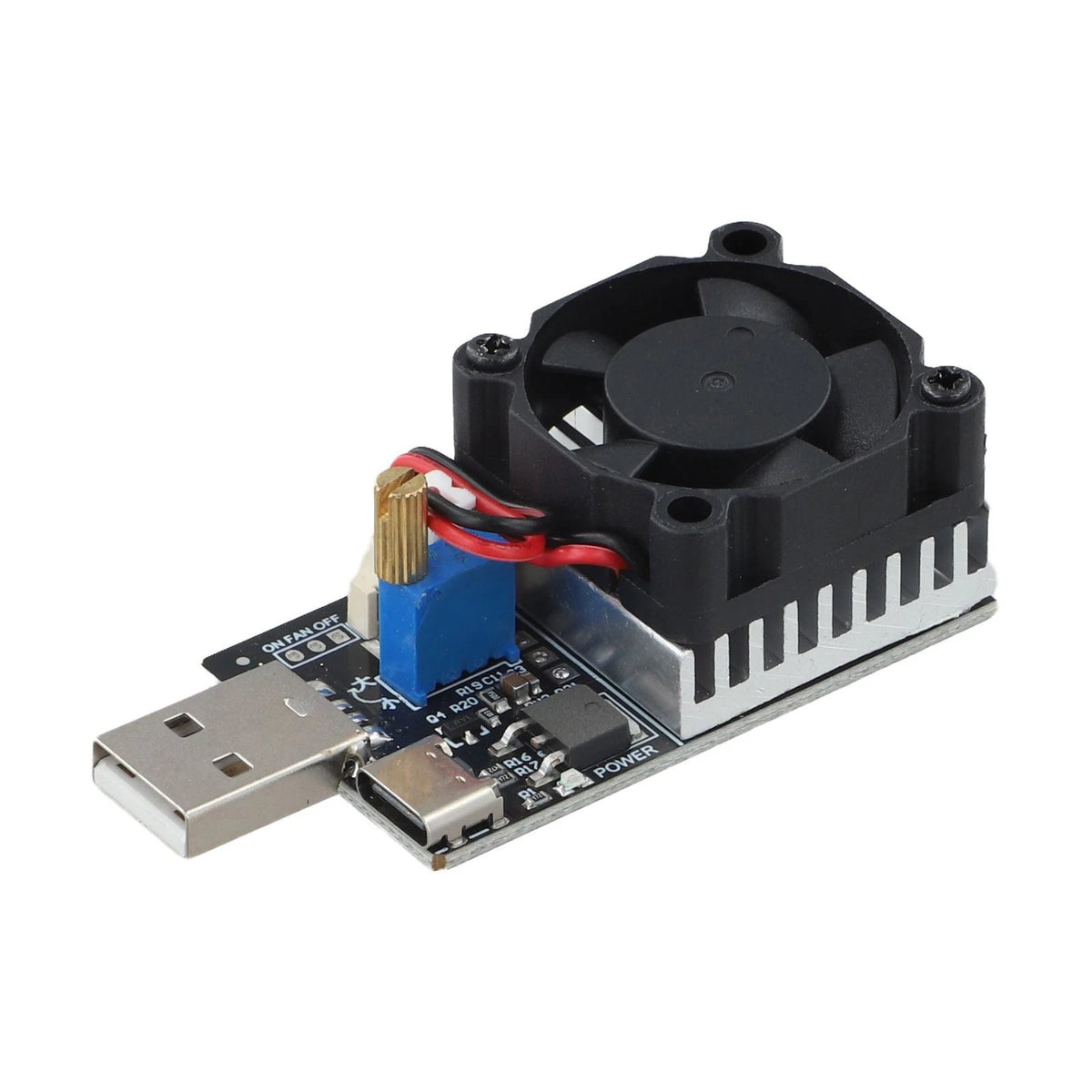 USB Electronic Load Tester 18W 30W with Cooling System Efficiency