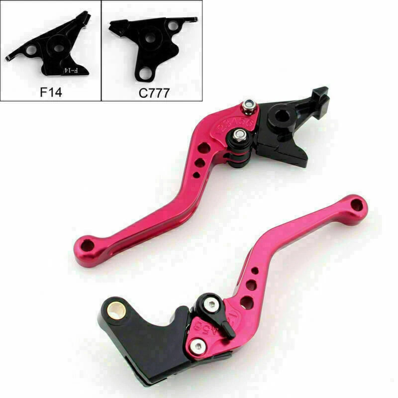 Short Brake Clutch Levers for Yamaha FJR 1300 (2003) & Buell 1125R/1125CR (2008–2010) Red T9
