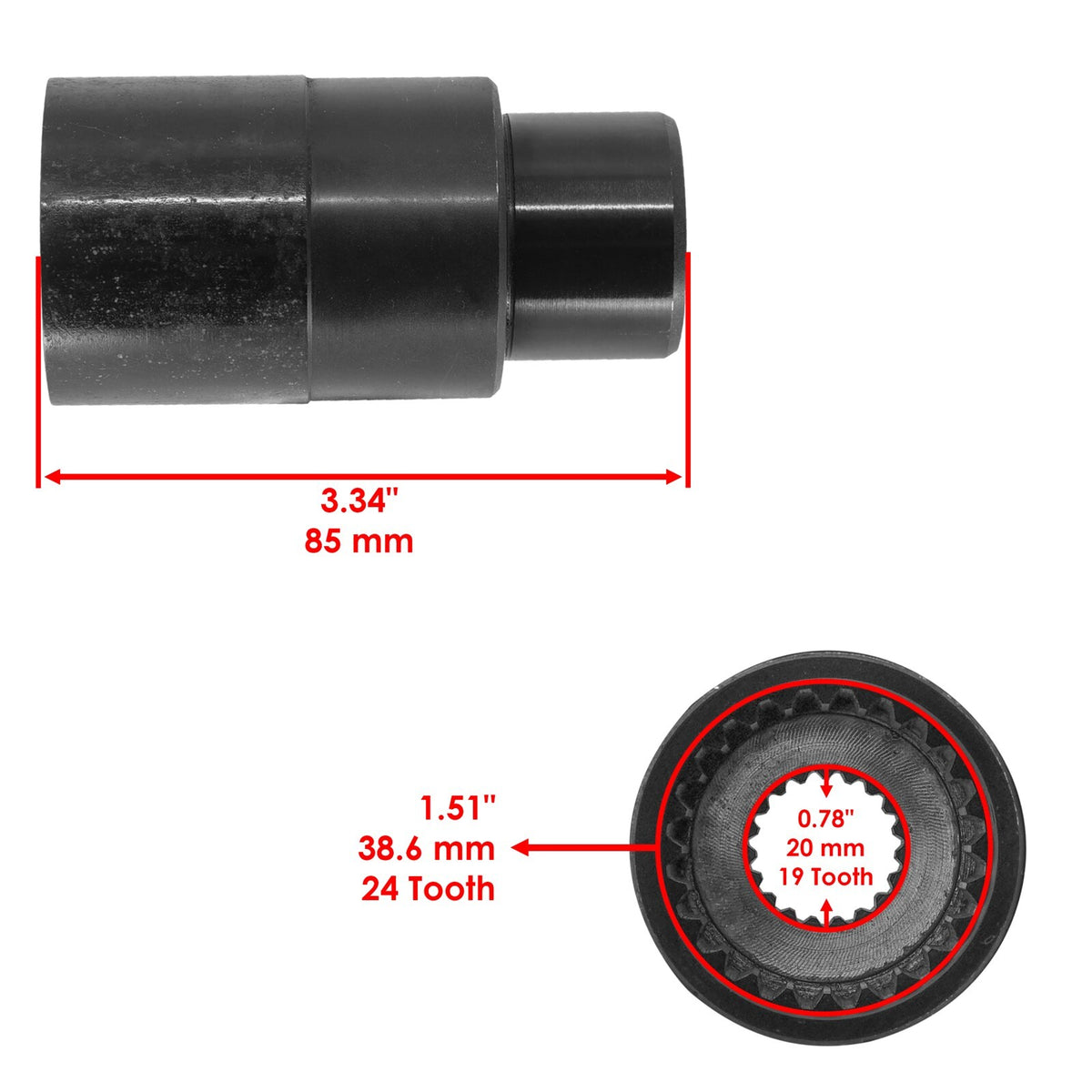 Drive Shaft Joint Pinion Replacement for Honda Foreman 450 TRX450FE (1998–2001)