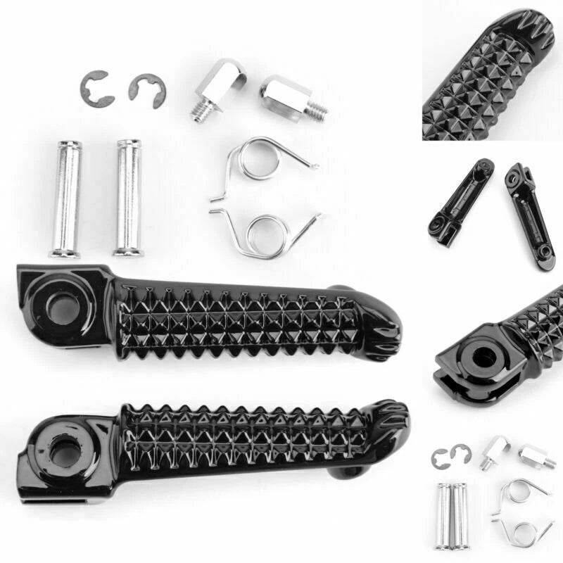 Front Foot Peg Footrest for Yamaha YZF R1 R6 R6S (1998–2014) Black