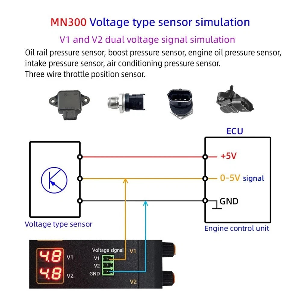 Sensor Tester MN300 for Automotive Sensors (Adjustable Analog Outputs)