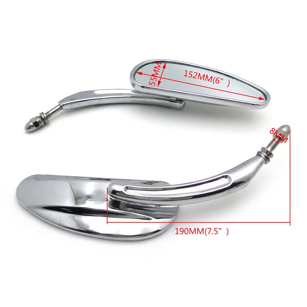 Chrome Mirrors for Harley (1982–Present)