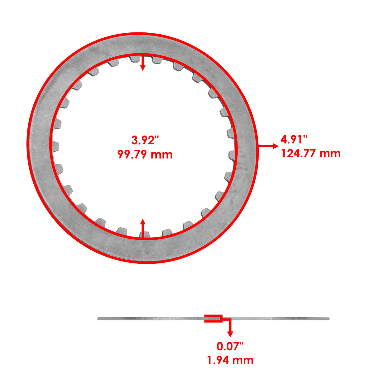 Clutch Friction Plate and Gasket Kit for Honda CBR600F2 (1991–1994)