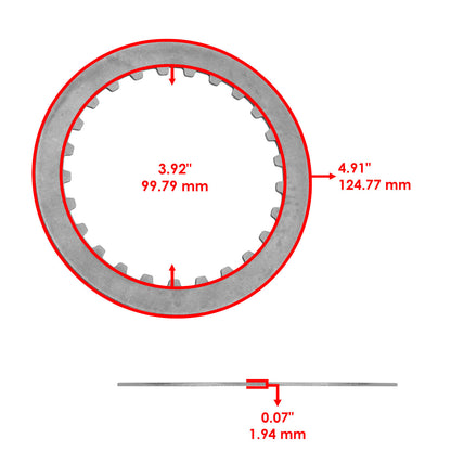 Clutch Friction Plate and Gasket Kit for Honda CBR600F2 (1991–1994)