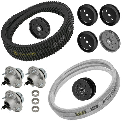 Deck Spindle Pulley and Belt Replacement for John Deere 325 335 345 (2005–2009)