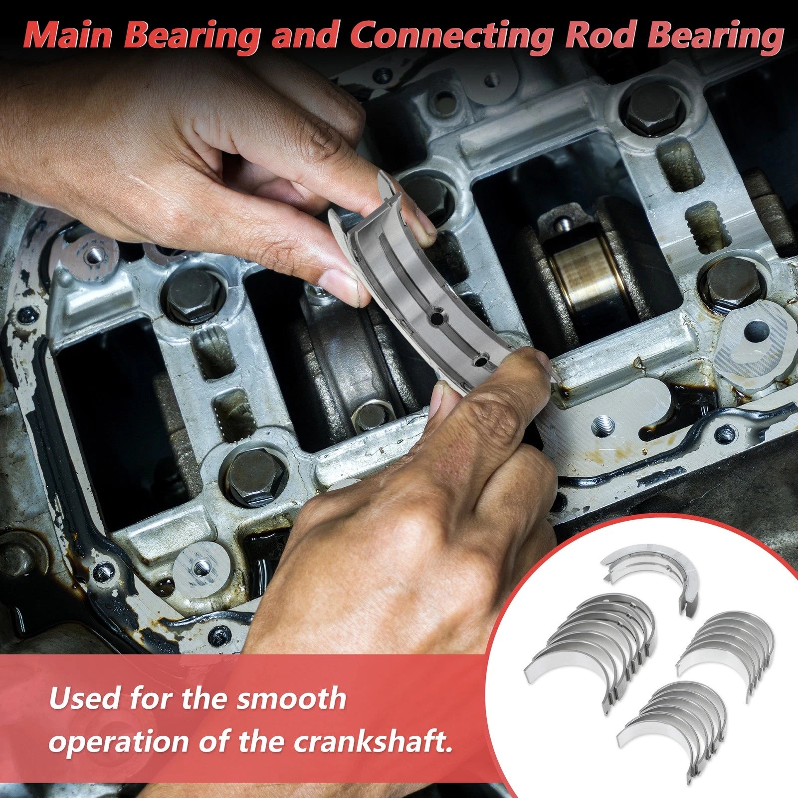 Engine Main and Connecting Rod Bearing Kit for Chevrolet Malibu (2004–2012)