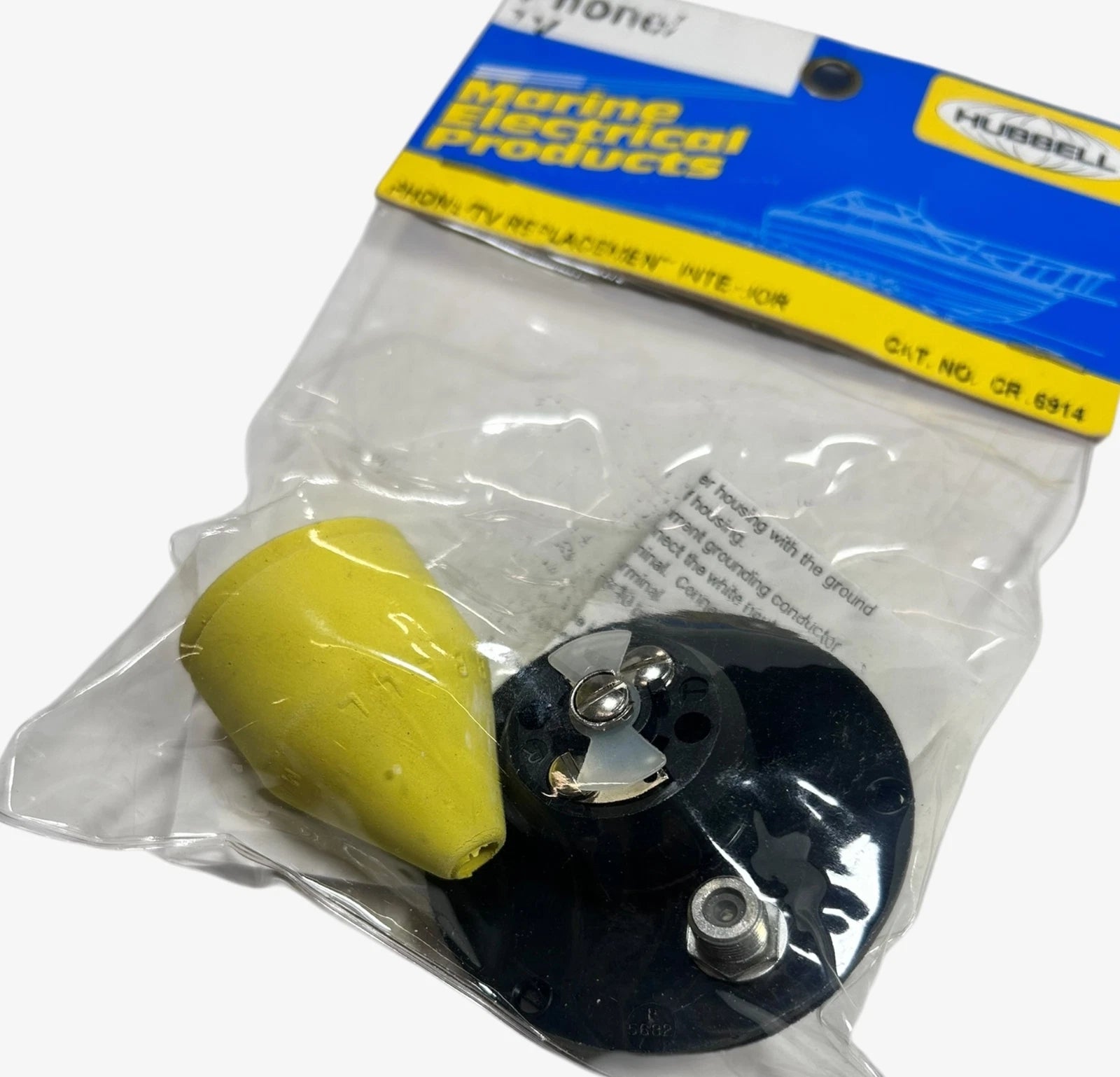 Replacement Interior Phone/TV Inlet for Hubbell CR16914