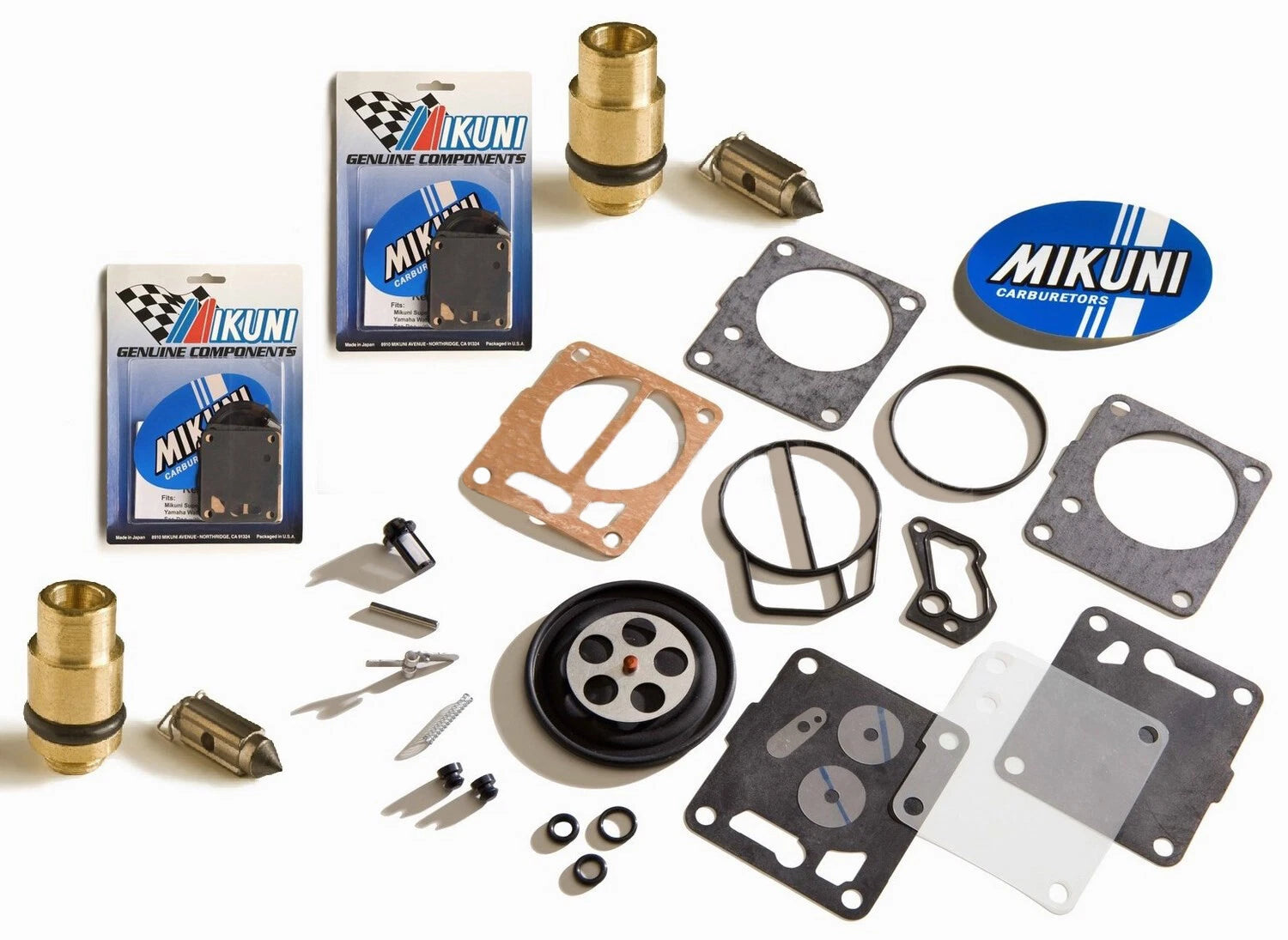 Mikuni Dual Carb Rebuild Kit & Needle Seat for Yamaha XL XLT 800 (2000–2004)