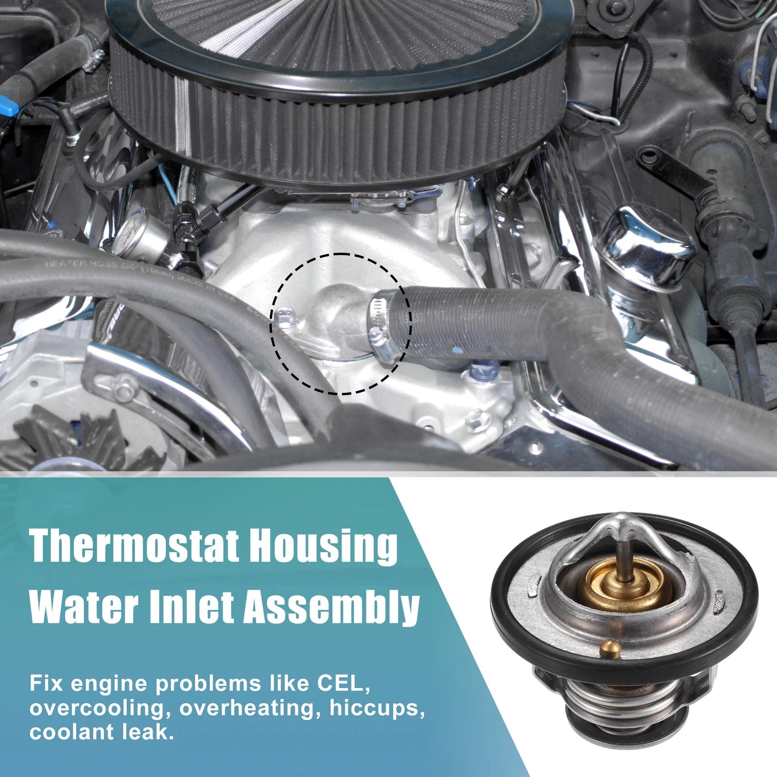 Car Coolant Thermostat Housing Assembly for Mitsubishi Outlander (2009–2019)