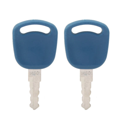2X Ignition Key for New Holland Tractor (82003267) & Case IH Ford