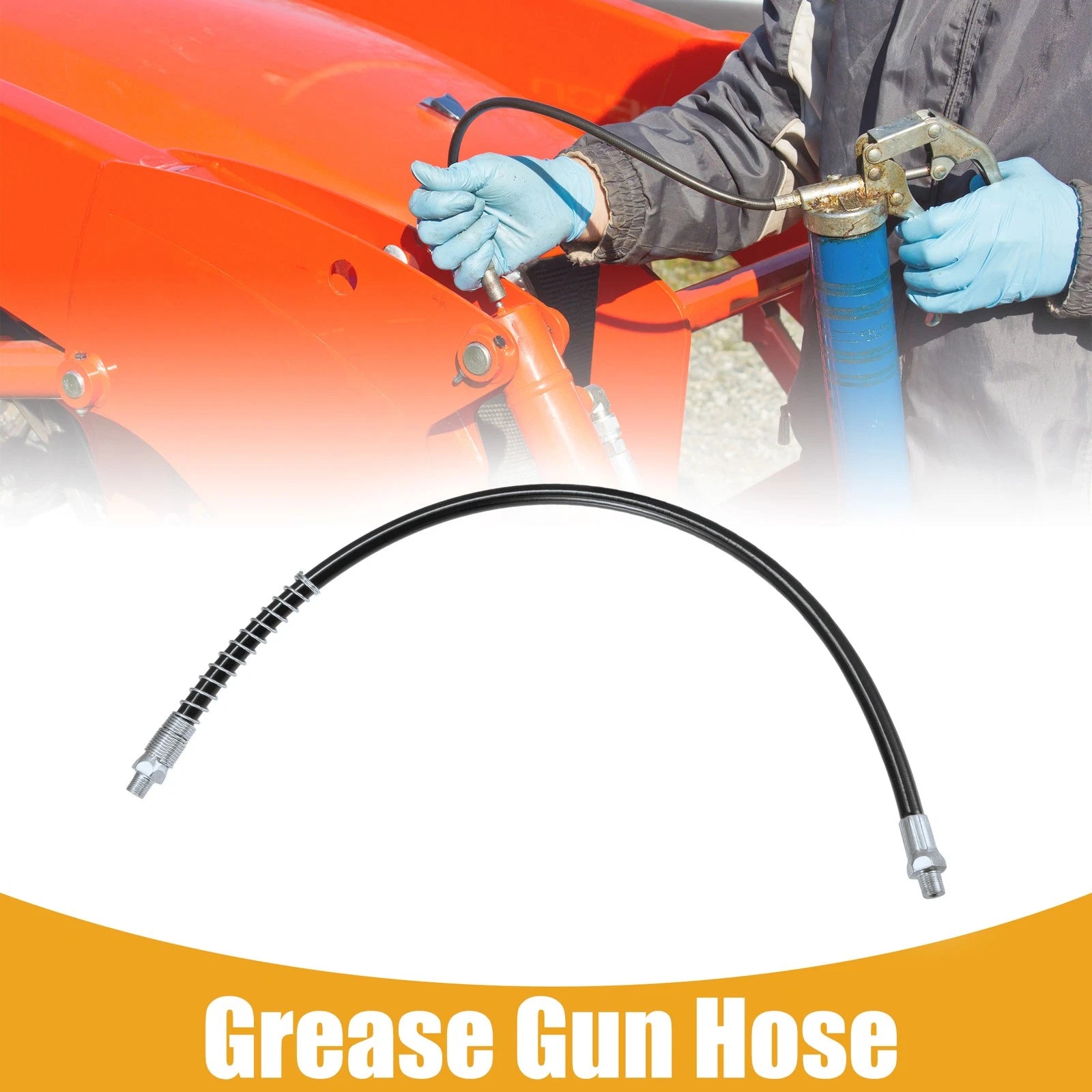Trailer Grease Gun Flex Hose Extension 1/8 NPT for Universal 1/8 NPT (Any)