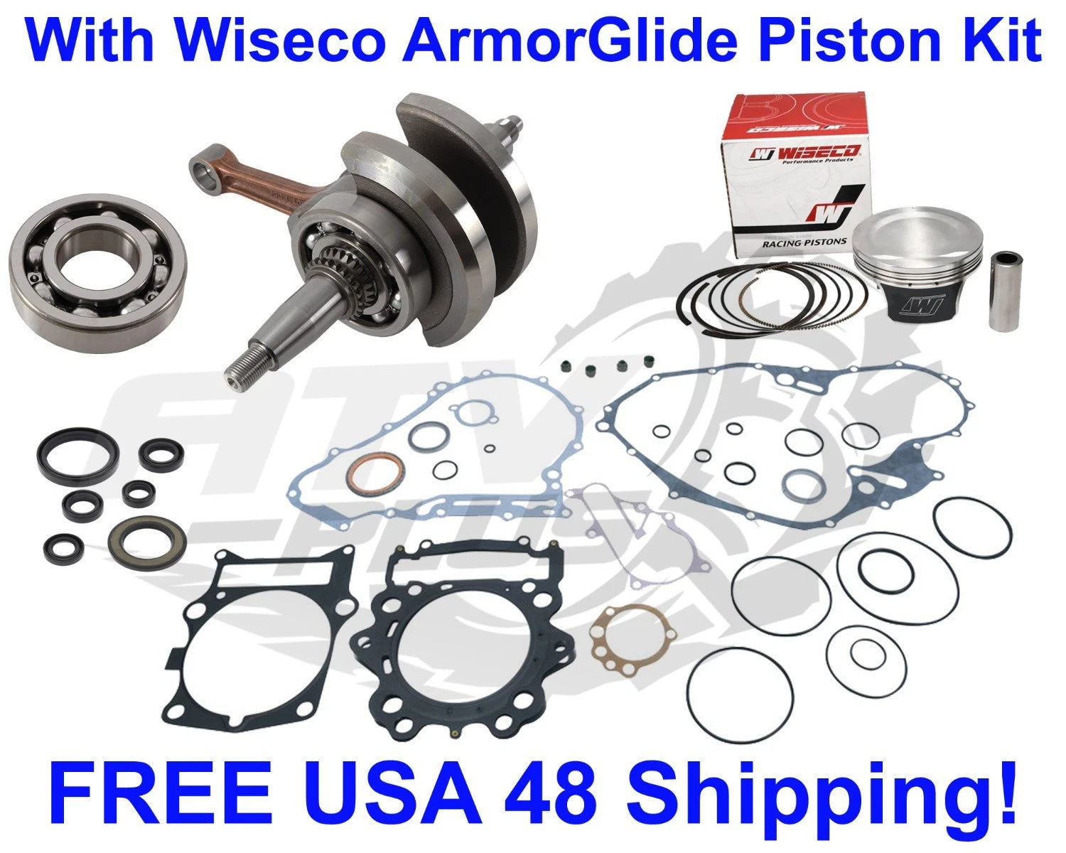 Crankshaft Gaskets Engine Rebuild Kit for Yamaha Raptor 700 (2006–2014)