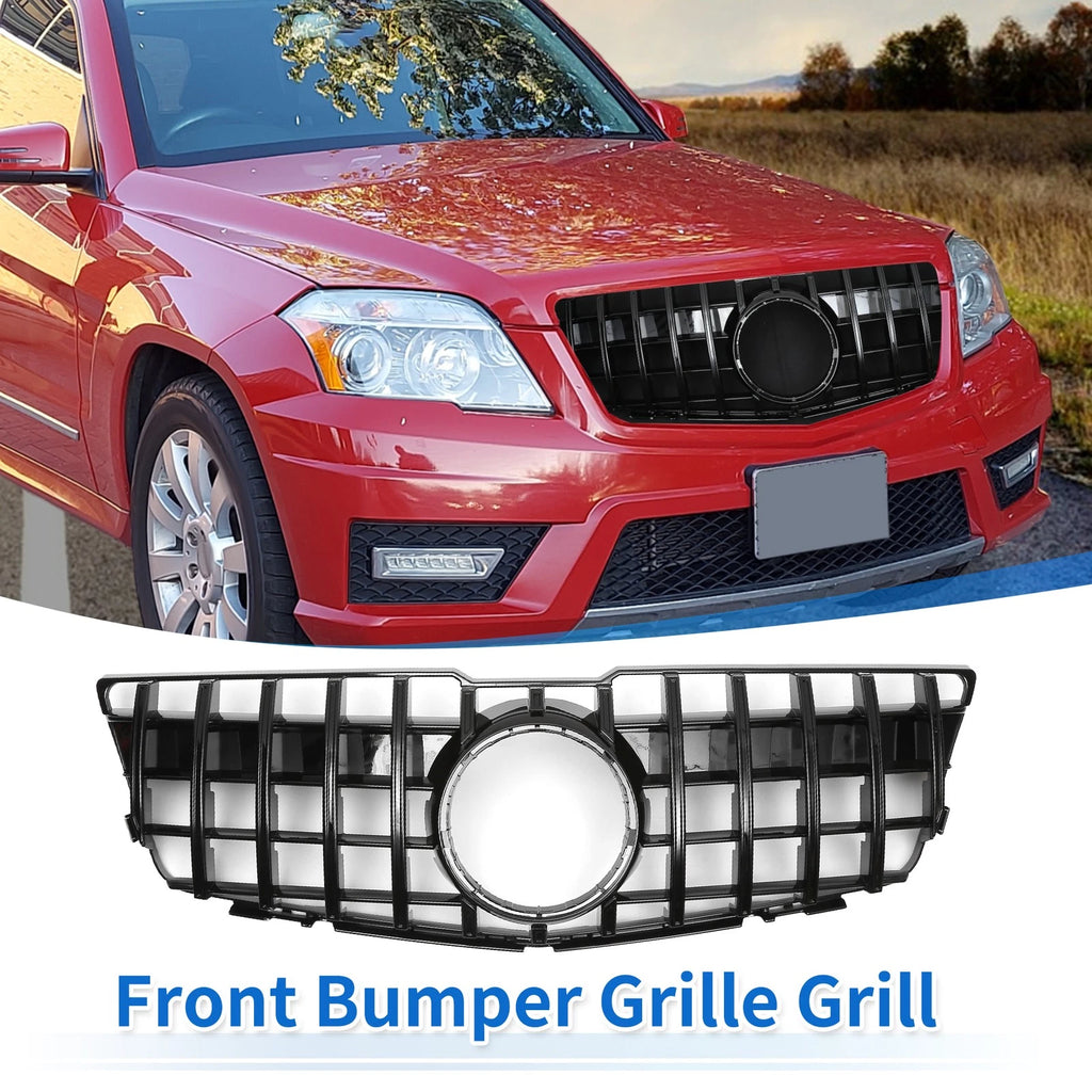 Front Upper Bumper Grille Grill Replacement for Mercedes-Benz GLK300 2010–2012