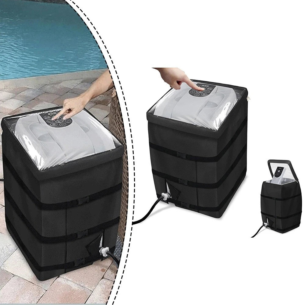 Waterproof Spa Heater Pump Cover for Spa (600D Oxford Fabric)