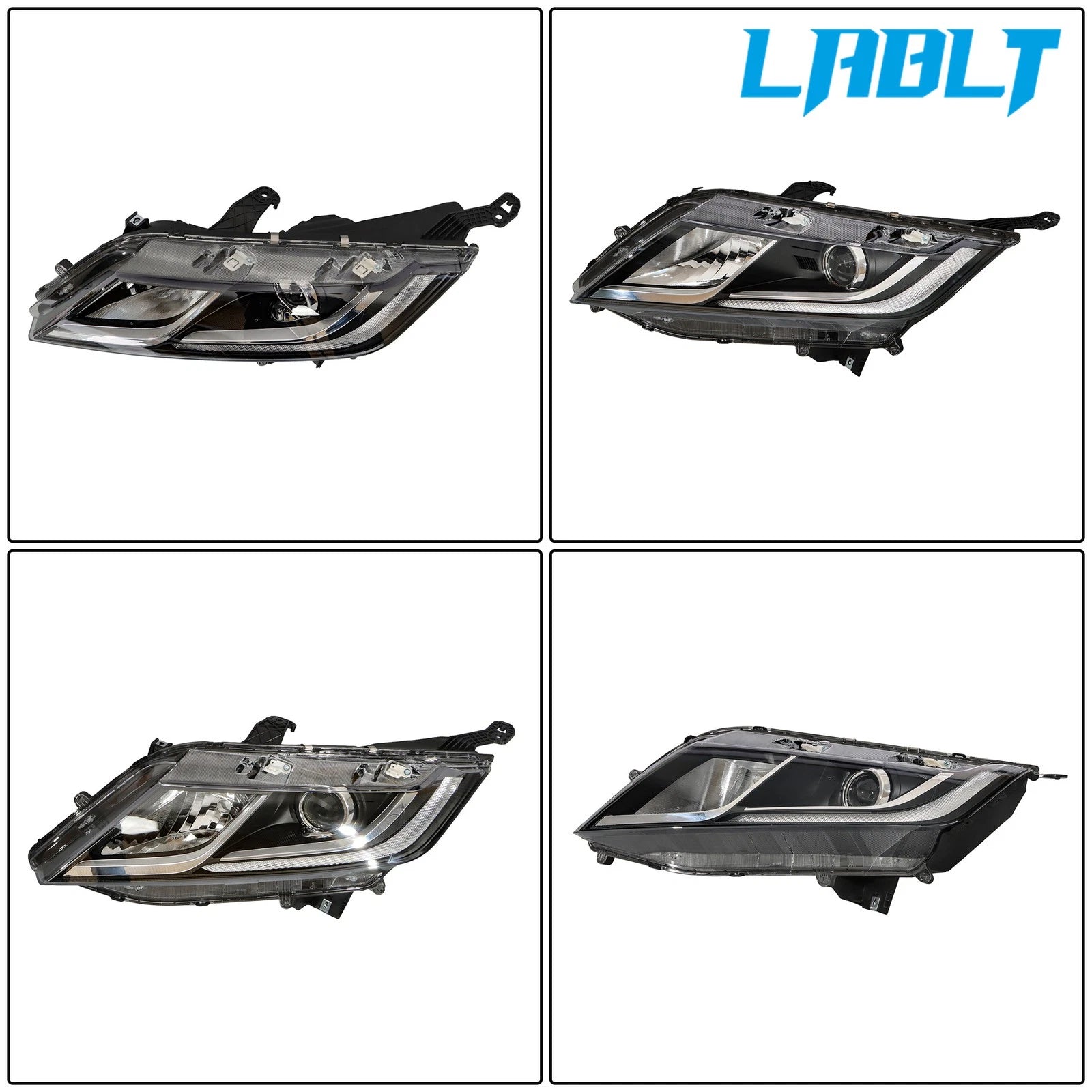 LABLT Driver Side Halogen Black Projector Headlight for Honda Odyssey (2018–2020)