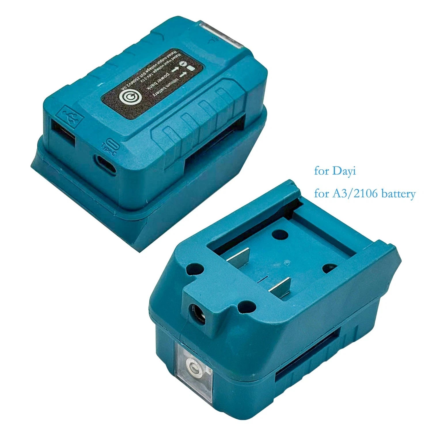 Belt Buckle Battery Adapter for Dayi 2106 (USB Charging, LED Light)