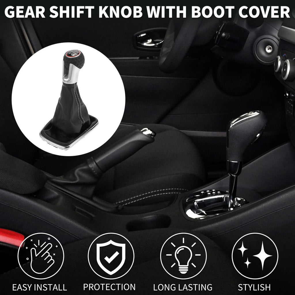 6 Speed Gear Shift Knob with Cover for Volkswagen Jetta Bora (1999–2004)