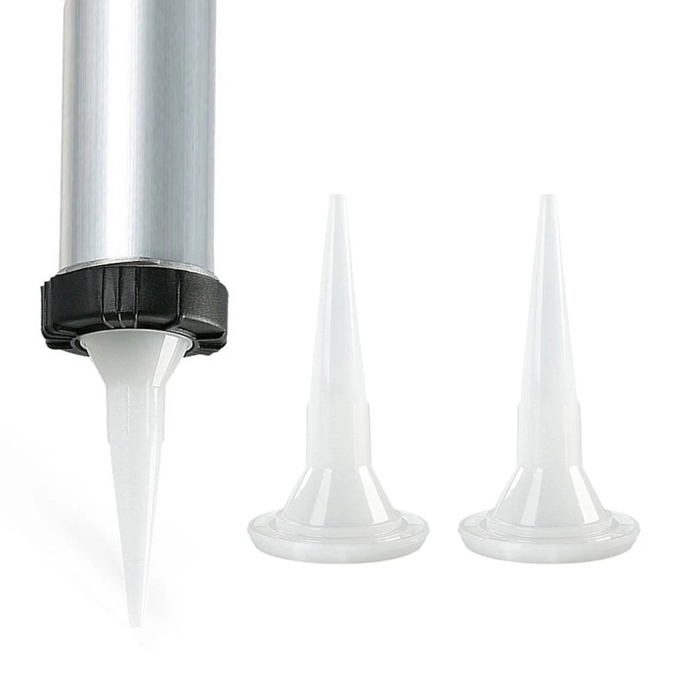 Caulking Nozzle for Home Improvement Tools (Plastic, White)