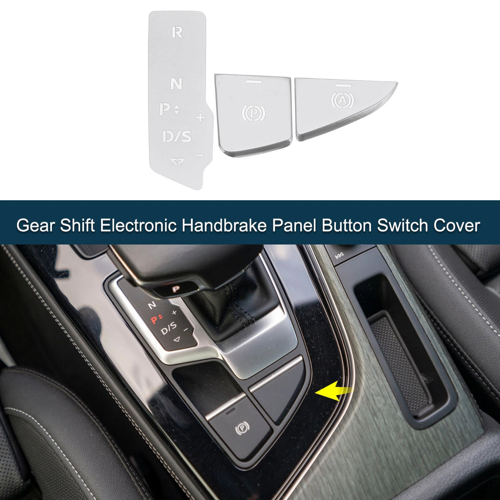 Gear Shift Handbrake Panel Button Switch Cover for Audi A5 A4L (2010–2024)
