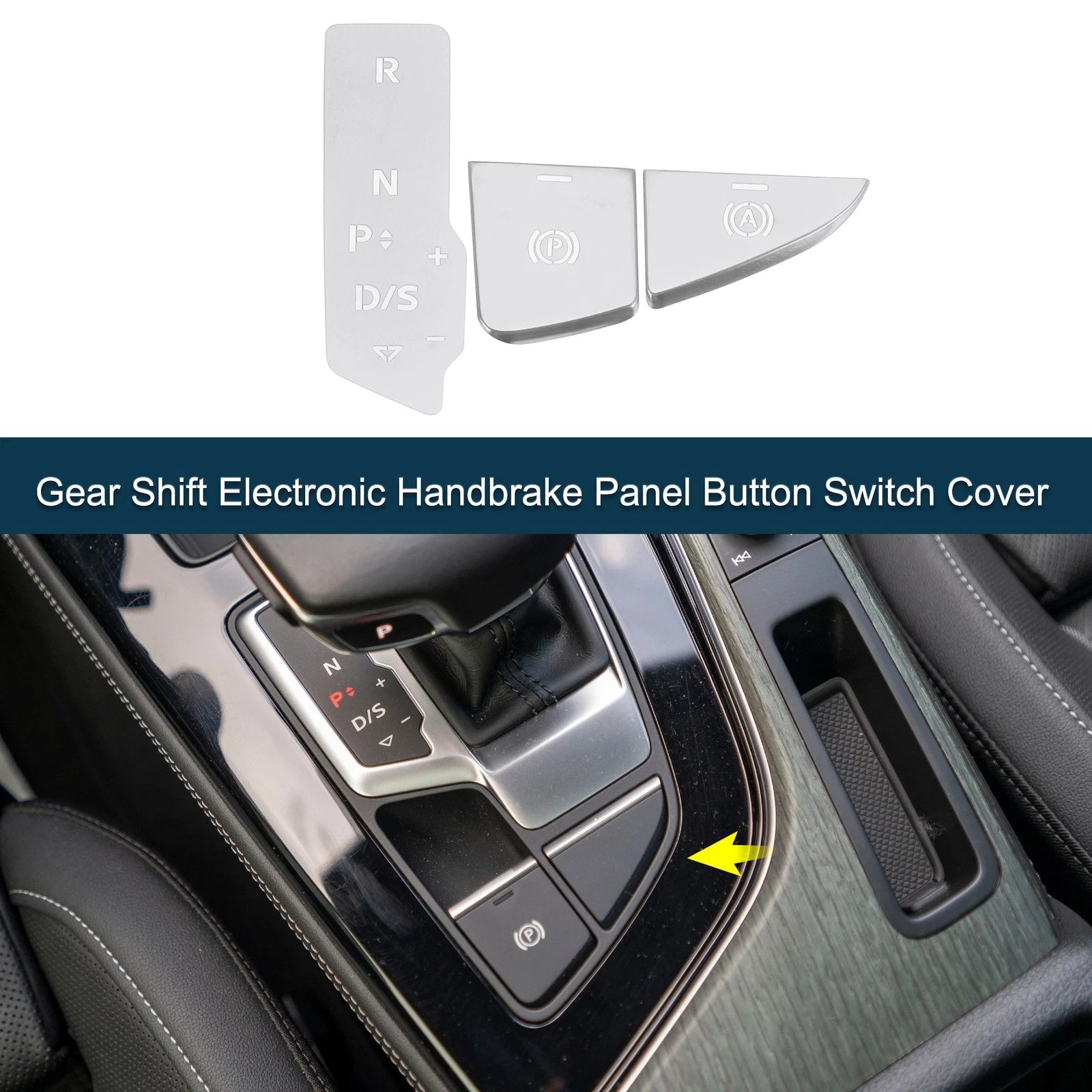 Gear Shift Handbrake Panel Button Switch Cover for Audi A5 A4L (2010–2024)