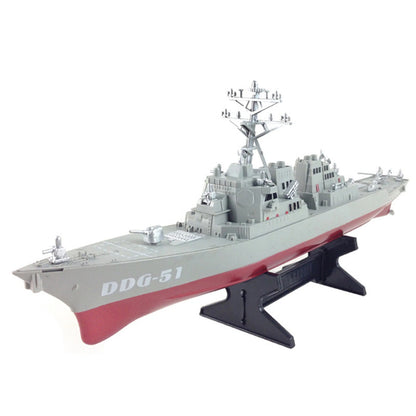 Warship Destroyer Ornaments Military Model with Display Stand