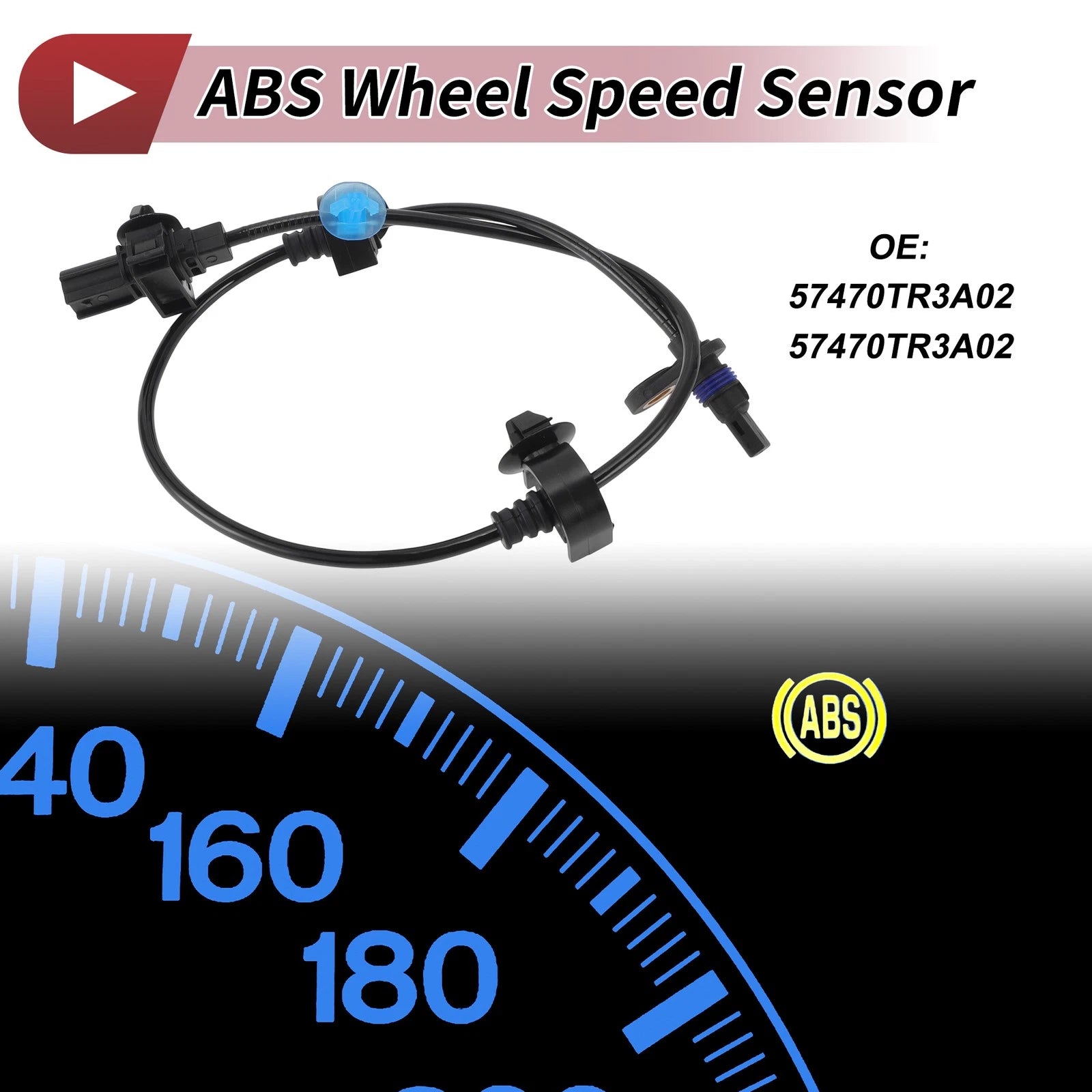 ABS Wheel Speed Sensor No. 57470TR3A02 for Honda Civic (2016–2021)