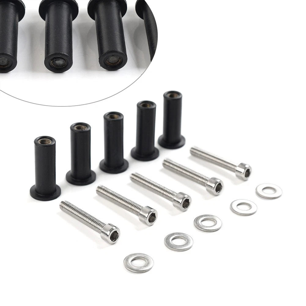 Windshield Bolt Nut Kit for Harley Road Glide (2015–2023)