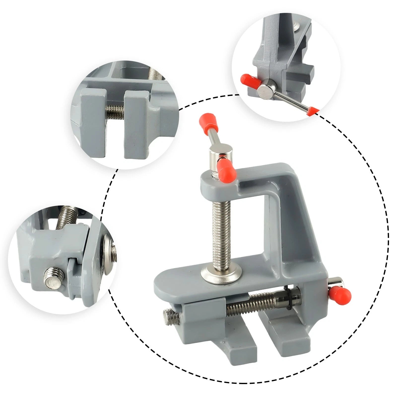 Table Vise for Woodworking (Aluminum, Black)