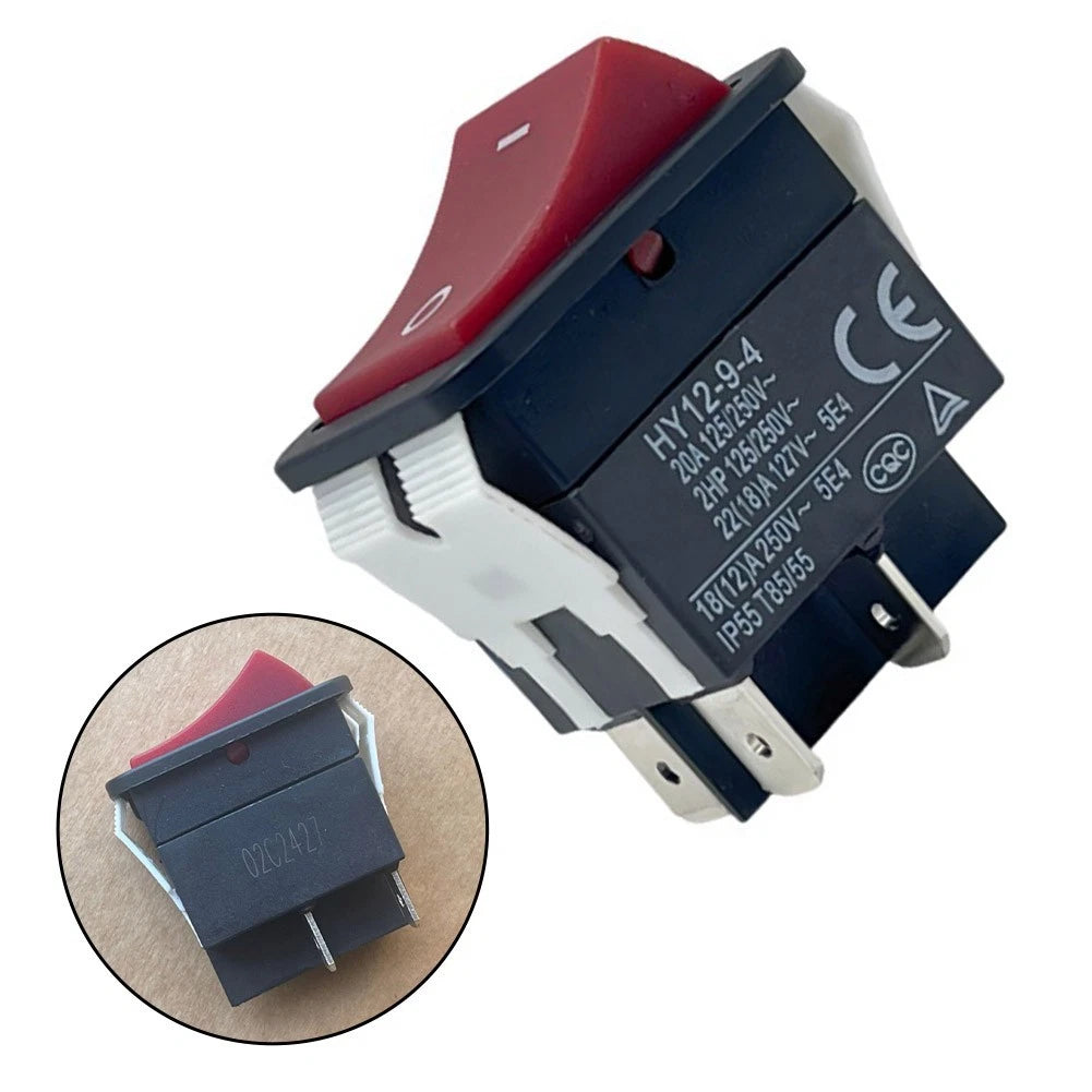 20A DPST Rocker Switch for Table Saws Drilling Machines