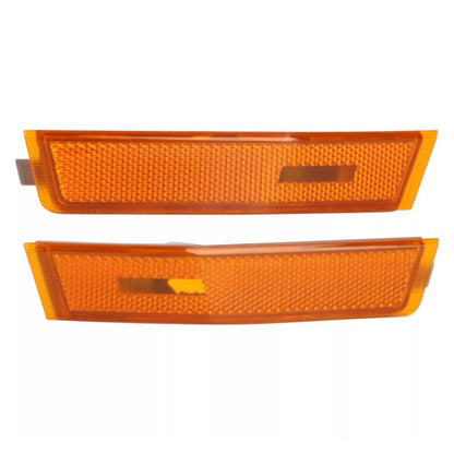2Pcs Amber Front Bumper Side Marker Light Shell Kit for Lincoln MKX (2007–2010)