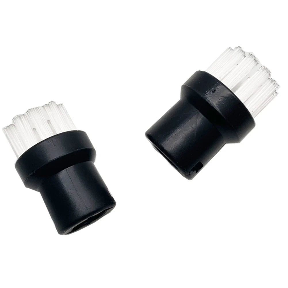 Set of 8 Brass Nylon Nozzle Round Wire Tool Brushes for Steam Cleaners
