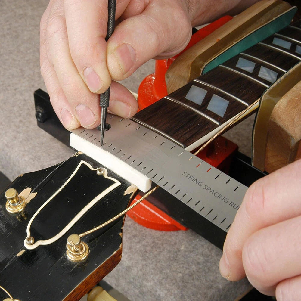 String Spacing Ruler Tool for Guitar Bass (330×28×0.5mm)