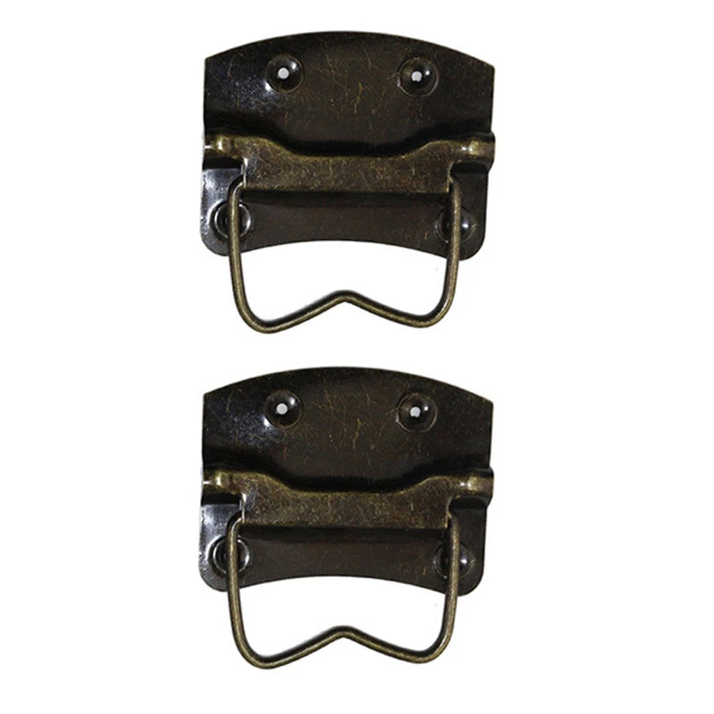 2Pcs Vintage Rectangle Door Pull Handle for Cabinet Drawer Hardware