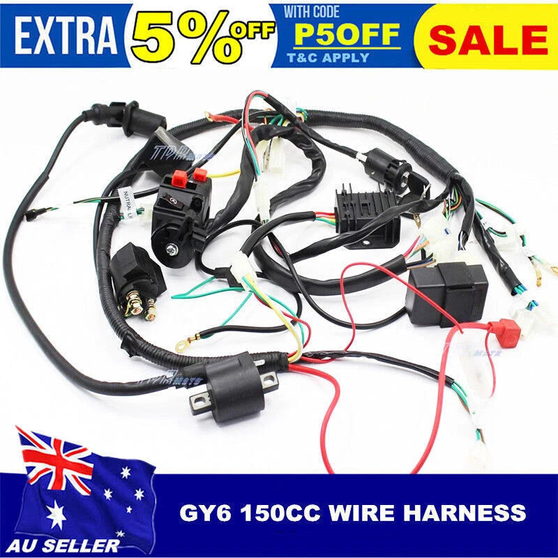 Wire Harness Assembly for GY6 150CC ATV Quad