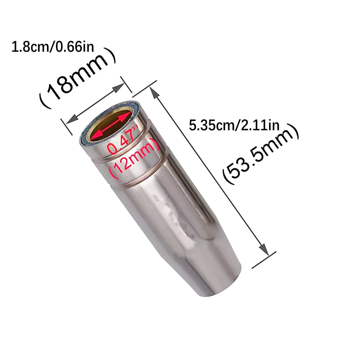 10X Conical Nozzle for MB 15AK MIG MAG CO2 Welding Torch (DIY)