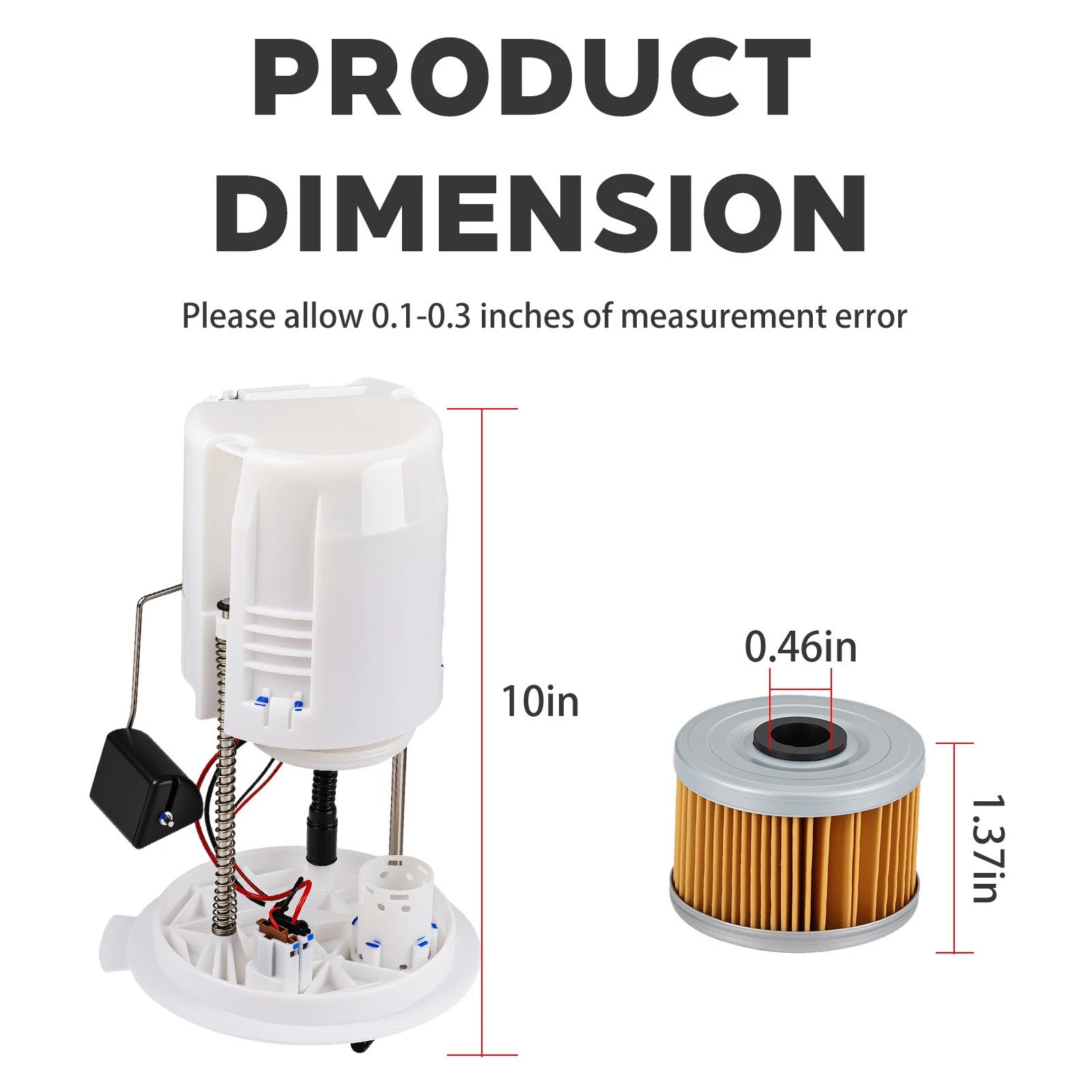 Fuel Pump & Oil Filter for Honda Rancher 420 4x4 TRX420FA1/FA2/FA5/FA6 (2014–2024)