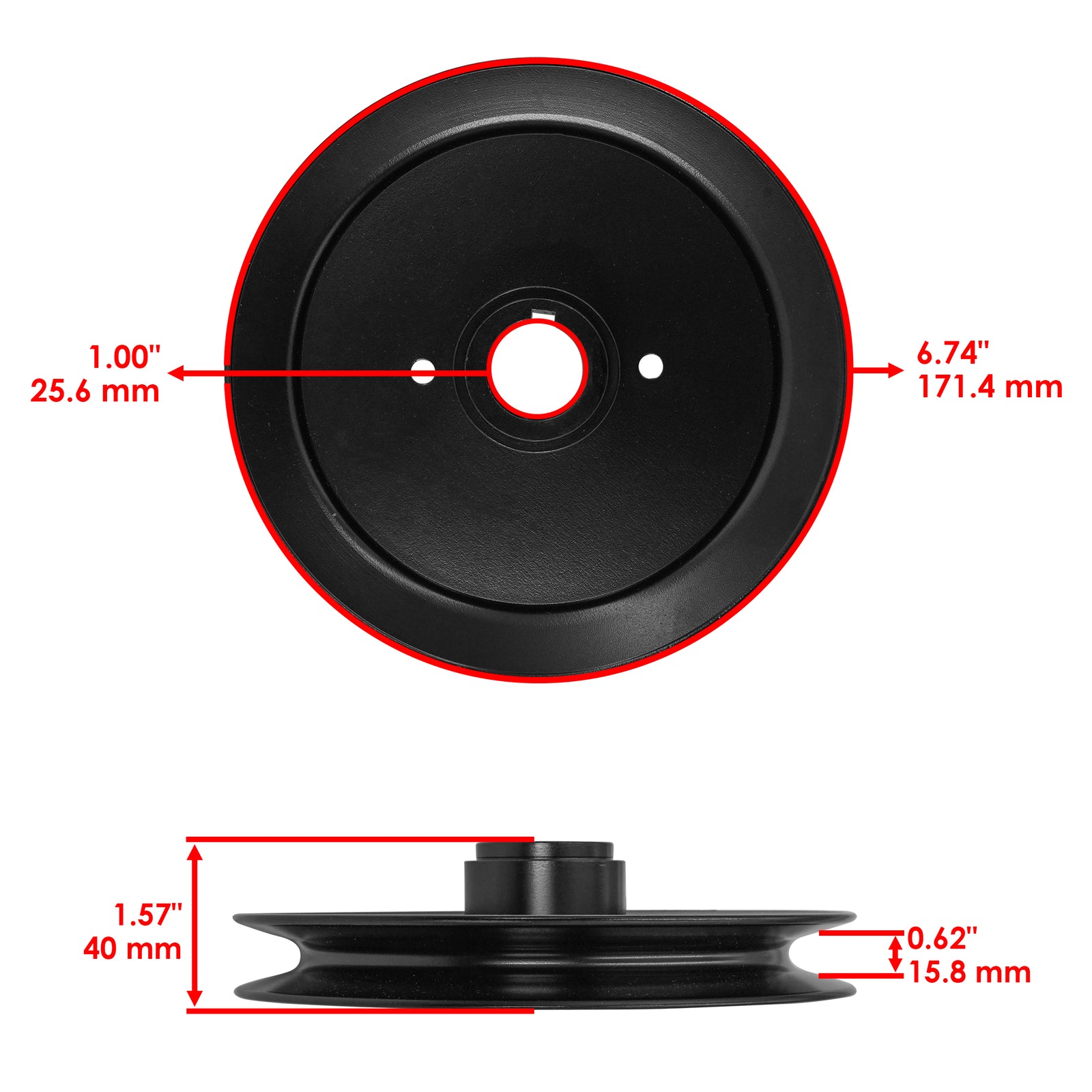 Deck Pulley for Gravely Pro-Master 320XDZ and Rapid XZ (2005–2015)