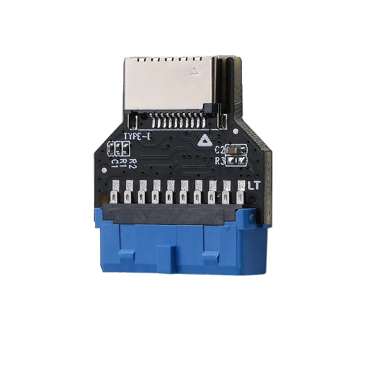USB 3.0 Internal Header to USB 3.2 Type-C Converter (19-Pin to 20-Pin)