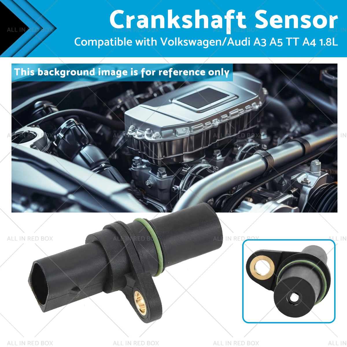 Crankshaft Sensor for Audi A3 1.8 2.0 TFSI TSI GTI (2006–Present)
