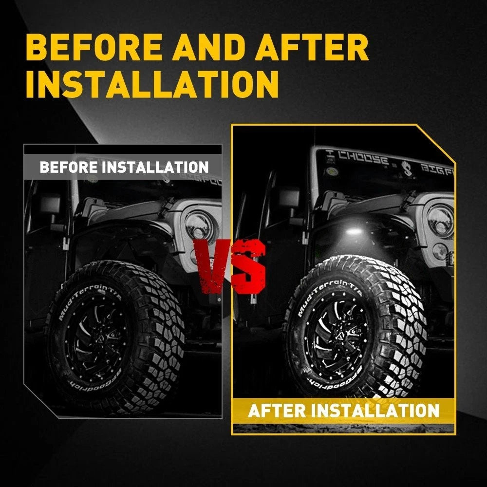 LED Rock Lights for Offroad SUV Pickup Truck (2010–2023)